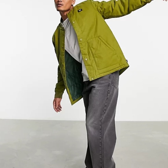 Retro Vans Vintage Inspired Bomber Jacket in Khaki - Picture 5 of 9